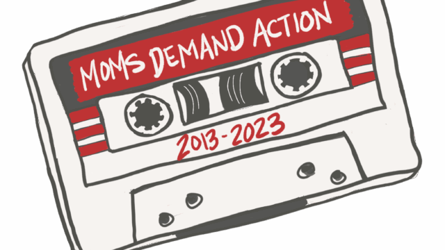 An illustration of a cassette tape that reads 