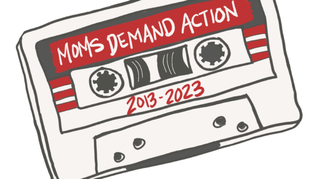 An illustration of a cassette tape that reads 