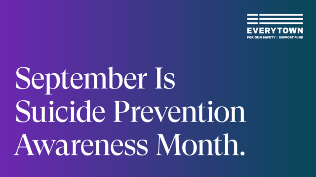 September is suicide prevention awareness month.