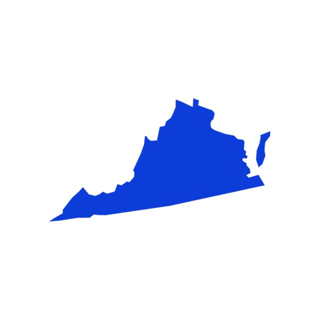 Virginia state outline