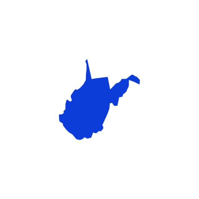 West Virginia state outline